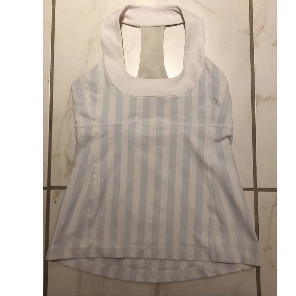 Lululemon Scoop Tank Vertical Stripes